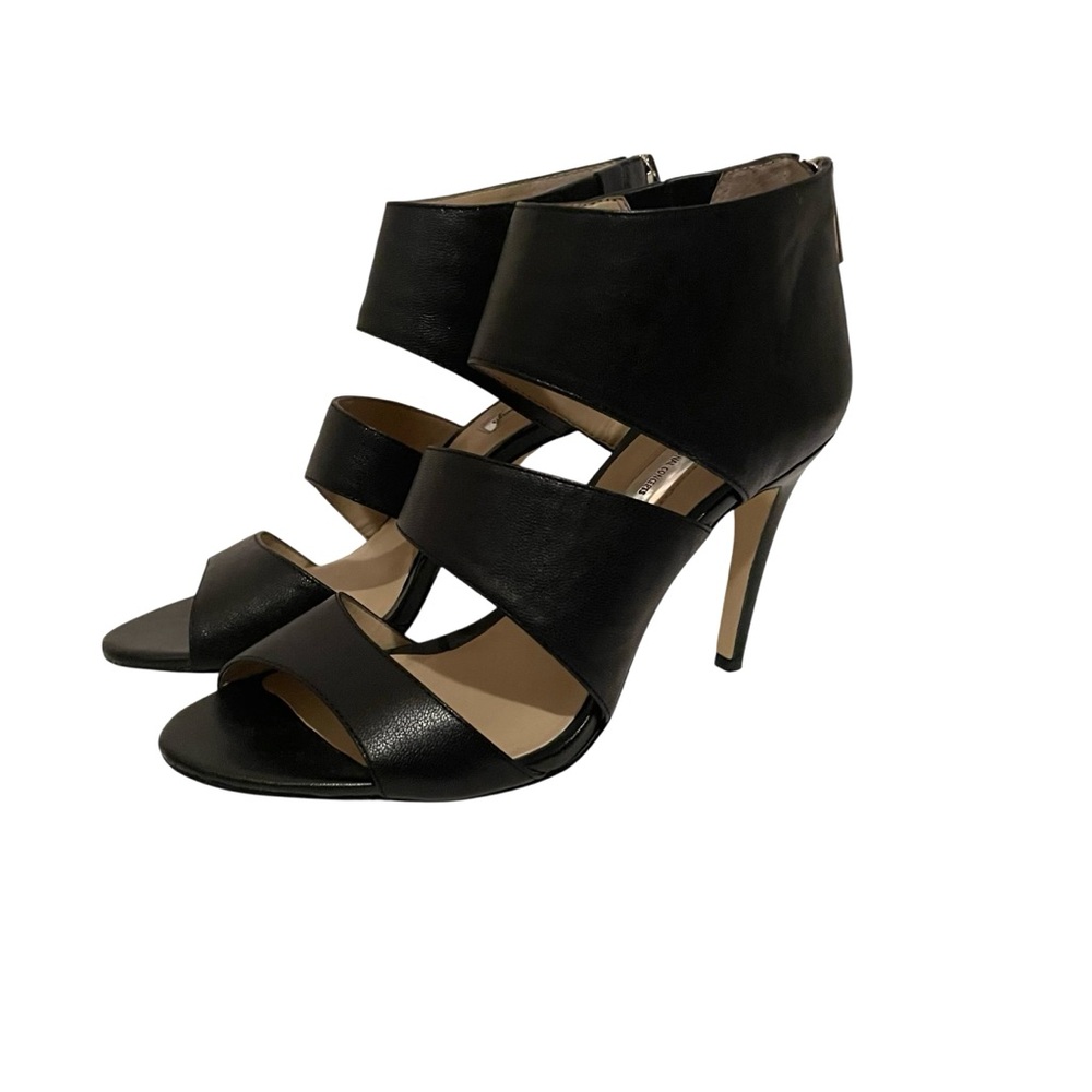 INC Remmie High Heel Sandals Leather Upper Black size 7 M Sexy and Classy